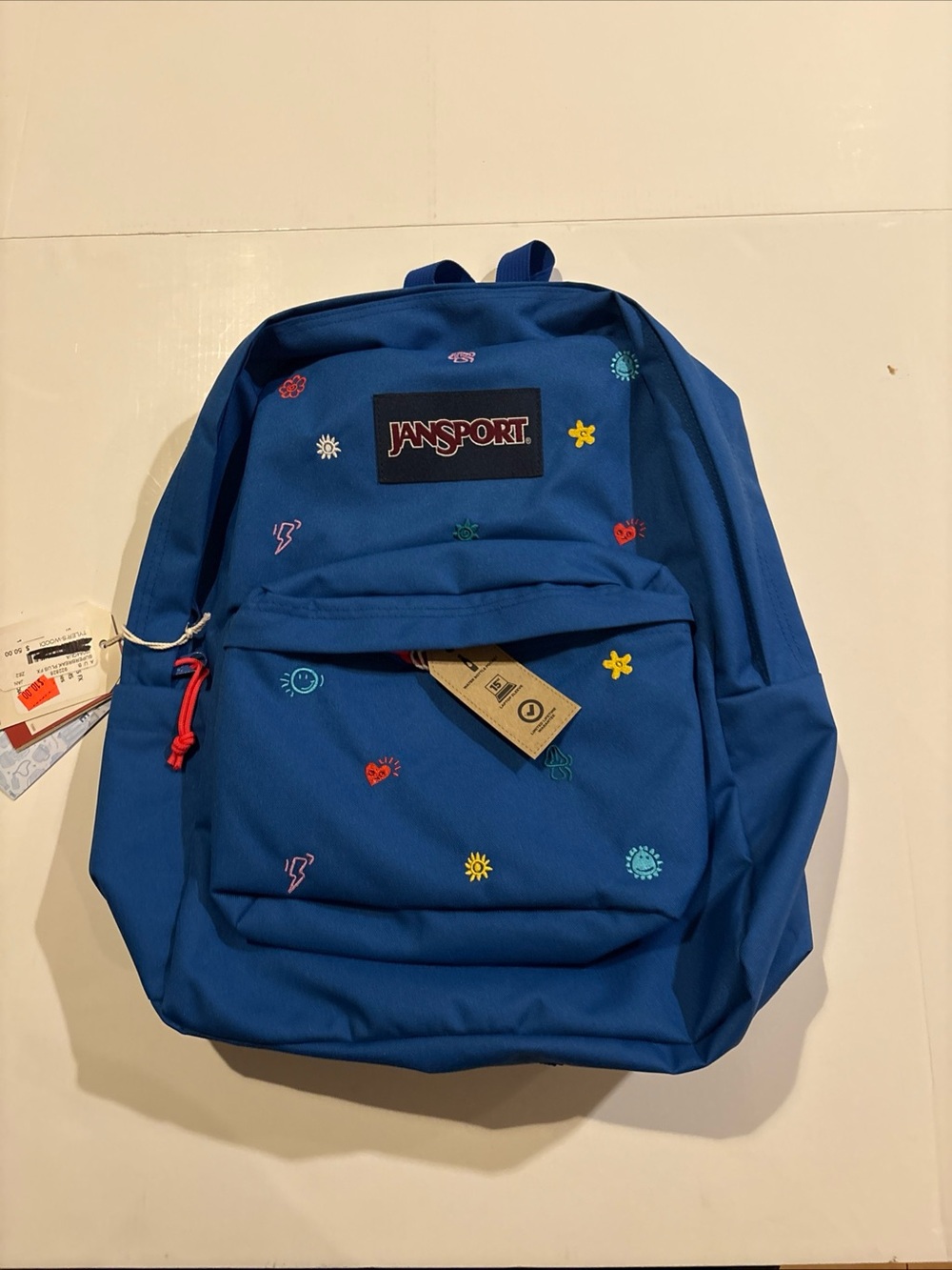 JanSport Superbreak Plus School Backpack Kidcore Charms NEW